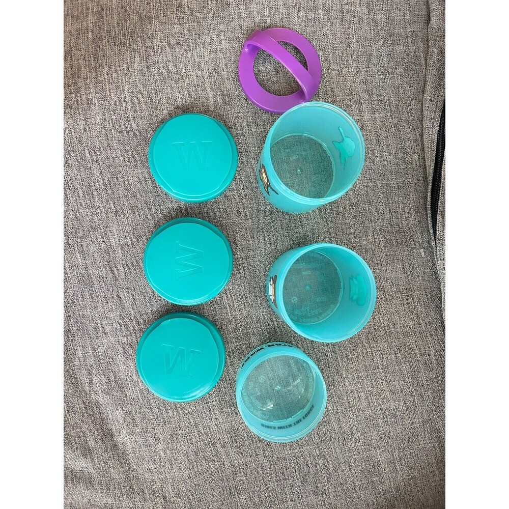 Whiskware Snacking Container Star Wars Leia Rey Portable Stackable Purple Lid - Picture 6 of 8
